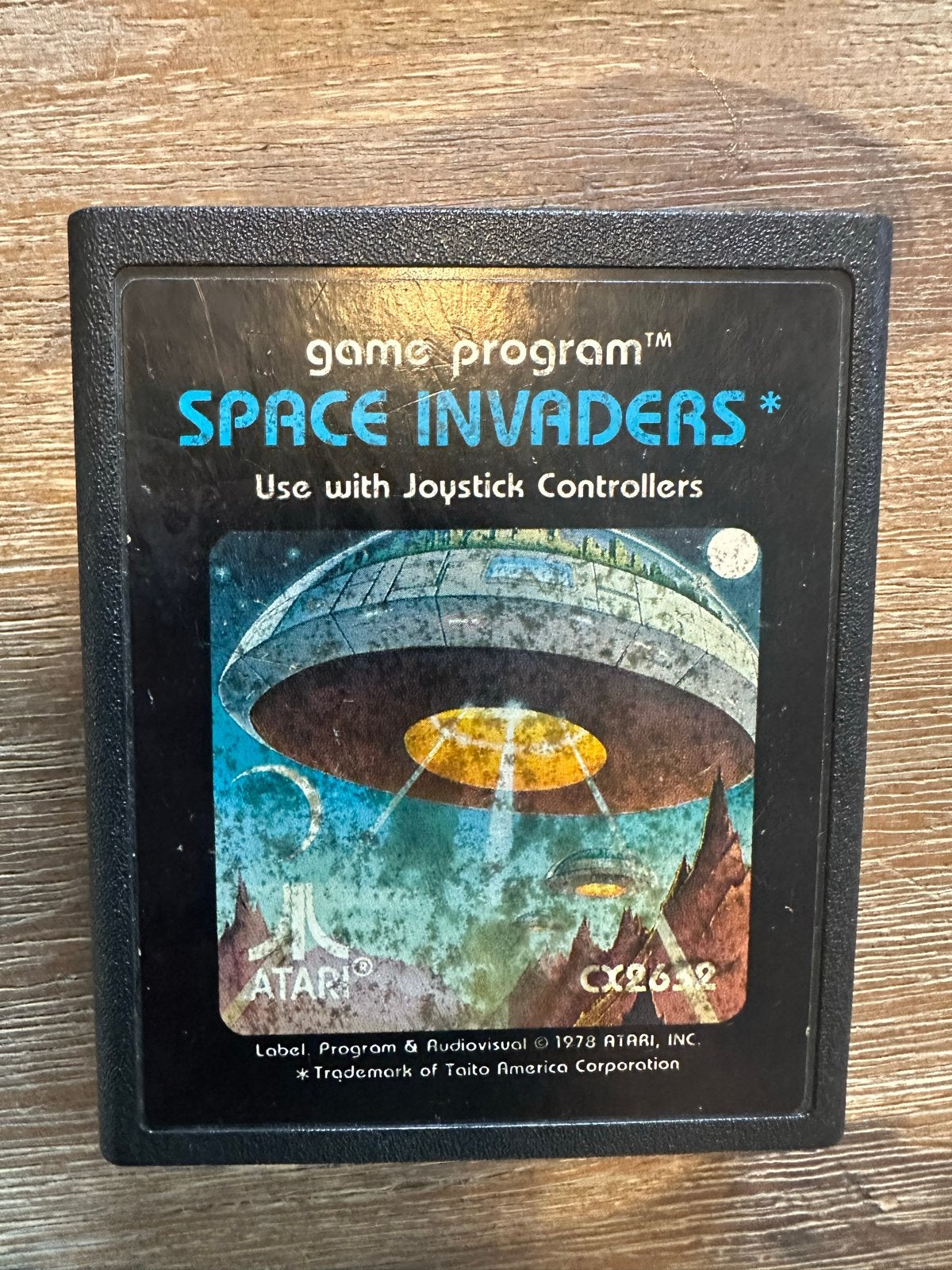 Atari 2600 Space Invaders (CX2632) - Zwart Label 1978, Spelcomputers en Games, Games | Atari, Ophalen of Verzenden, Gebruikt, Shooter