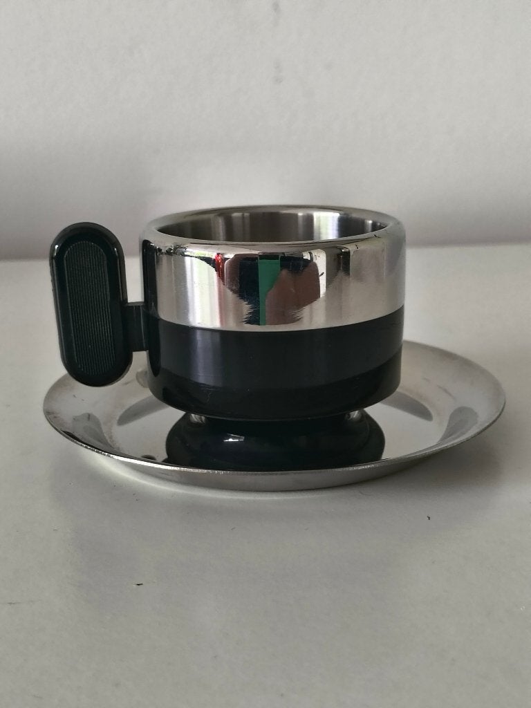 Marinox RVS Espresso-kopjes – Italiaans Design, Huis en Inrichting, Keuken | Servies, Overige merken, Verzenden, Vintage, Zo goed als nieuw