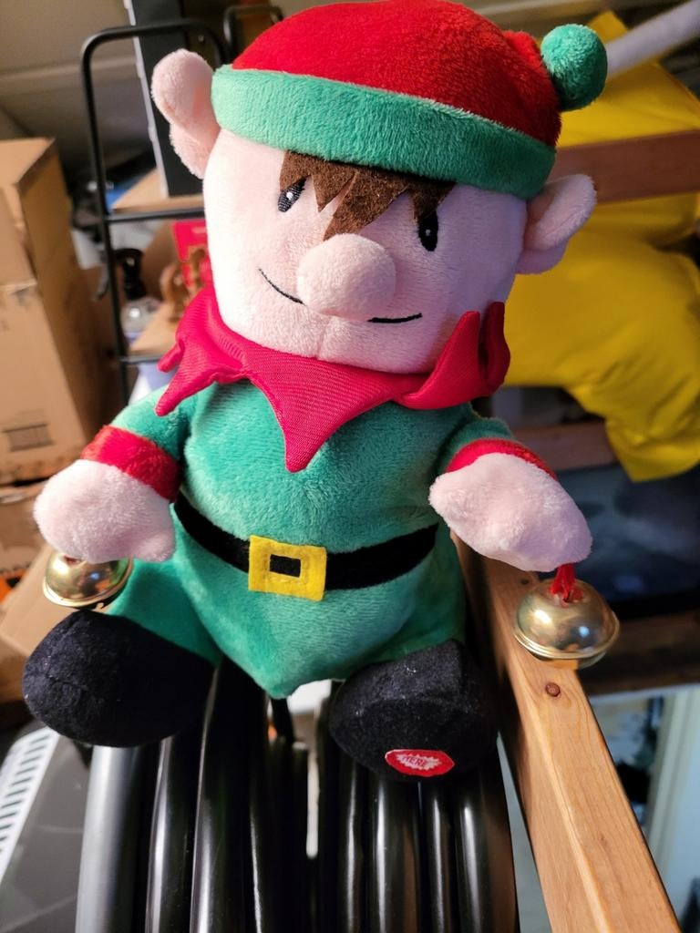 Zingende en bewegende kerst elf, Ophalen of Verzenden