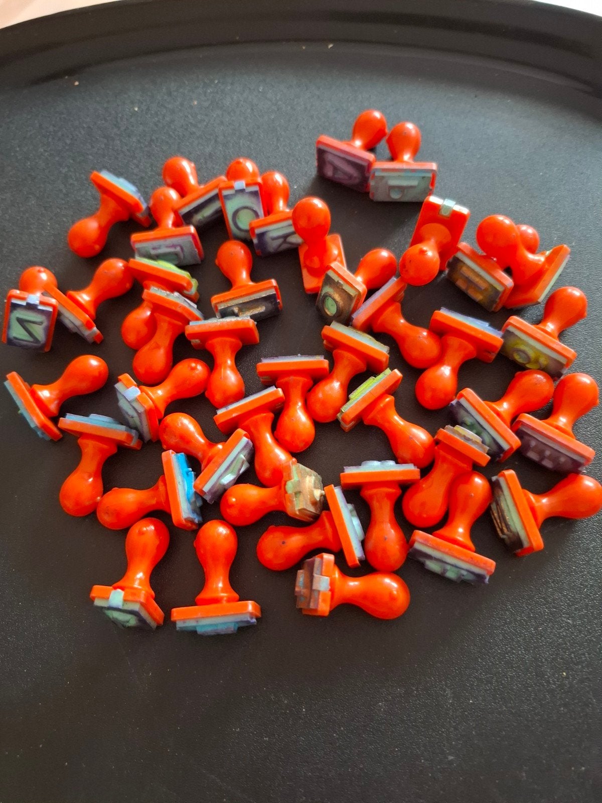 vele letters stempels, Ophalen of Verzenden, Zo goed als nieuw, Houten stempel