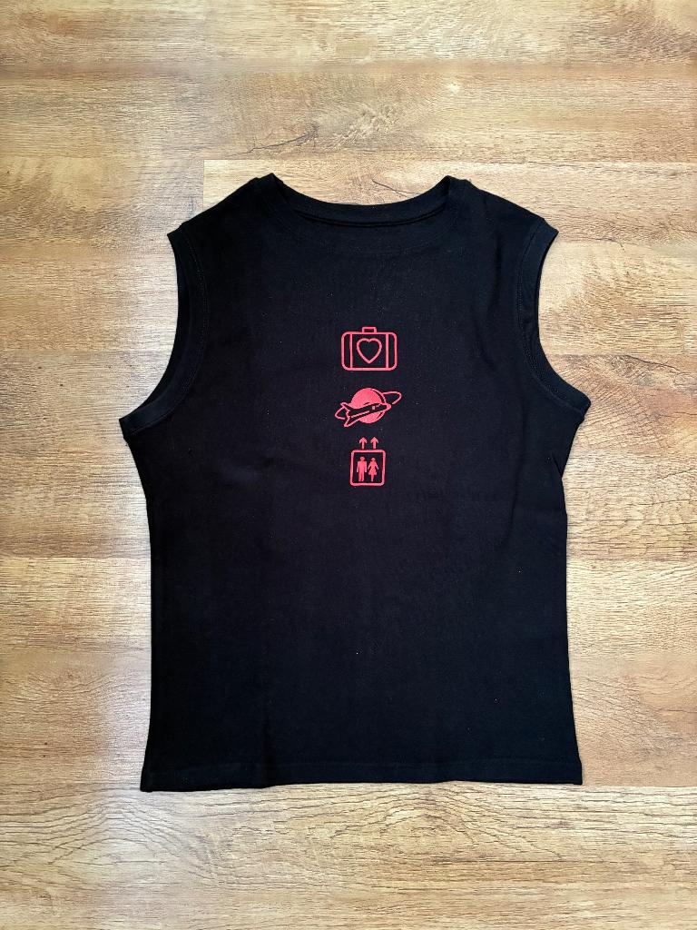 U2 t’shirt te Koop, dames top, van Elevation tour 2001, Maat 38/40 (M), Zwart, Nieuw, Ophalen of Verzenden