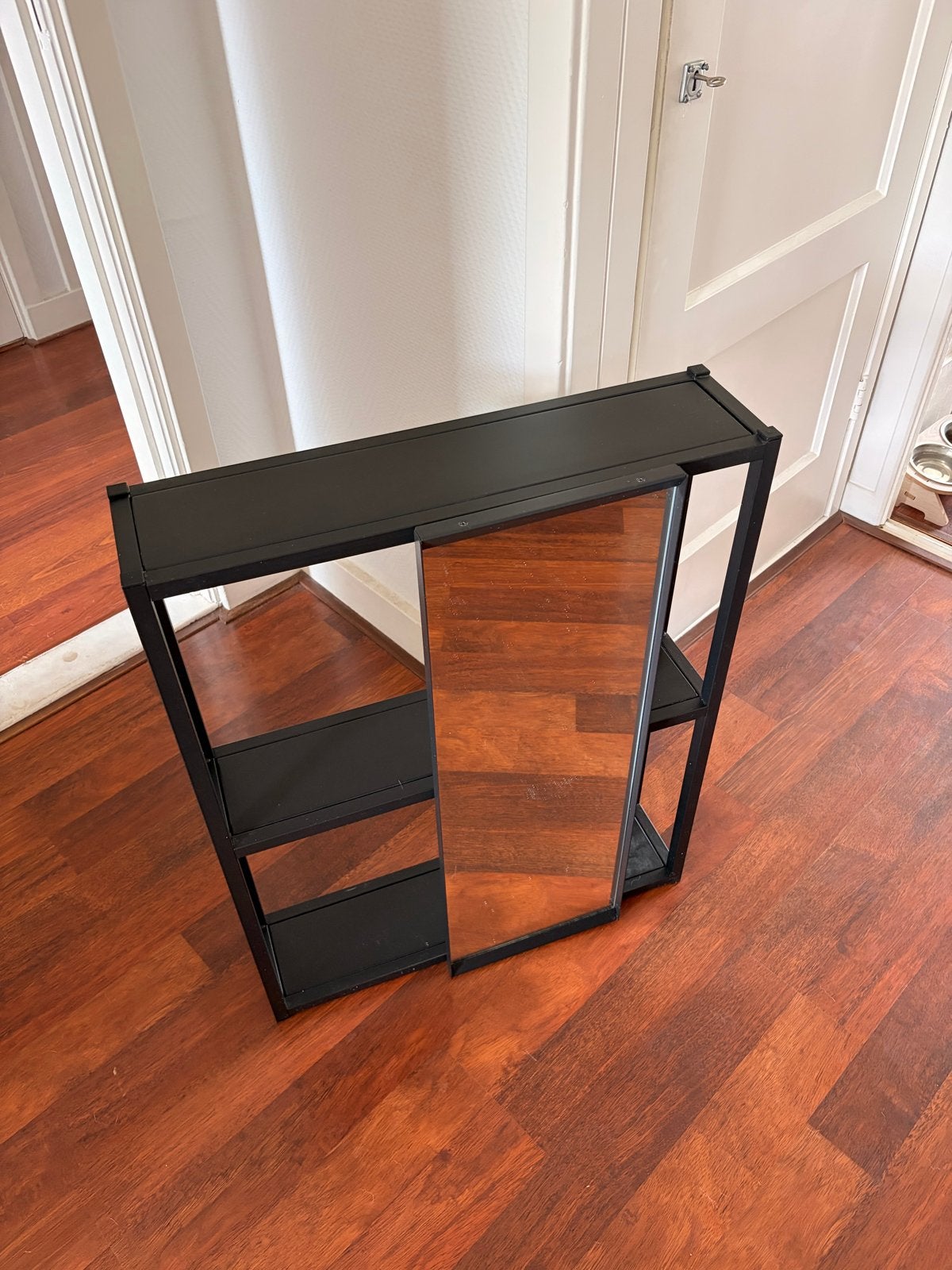 IKEA Enhet open kast met spiegeldeur + stekkerverlichting, Ophalen, 50 tot 100 cm, Zo goed als nieuw, Minder dan 25 cm