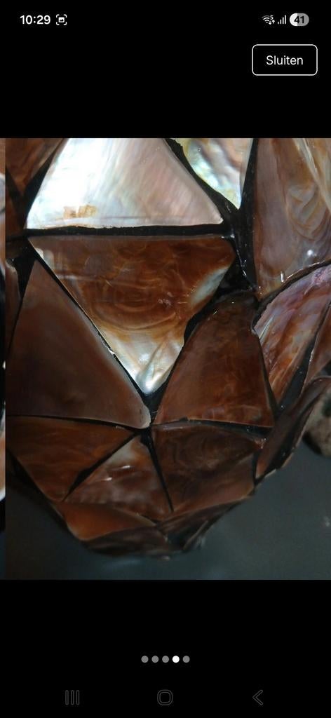 Mother of peatl, Ophalen of Verzenden, Overige kleuren, Glas, Minder dan 50 cm