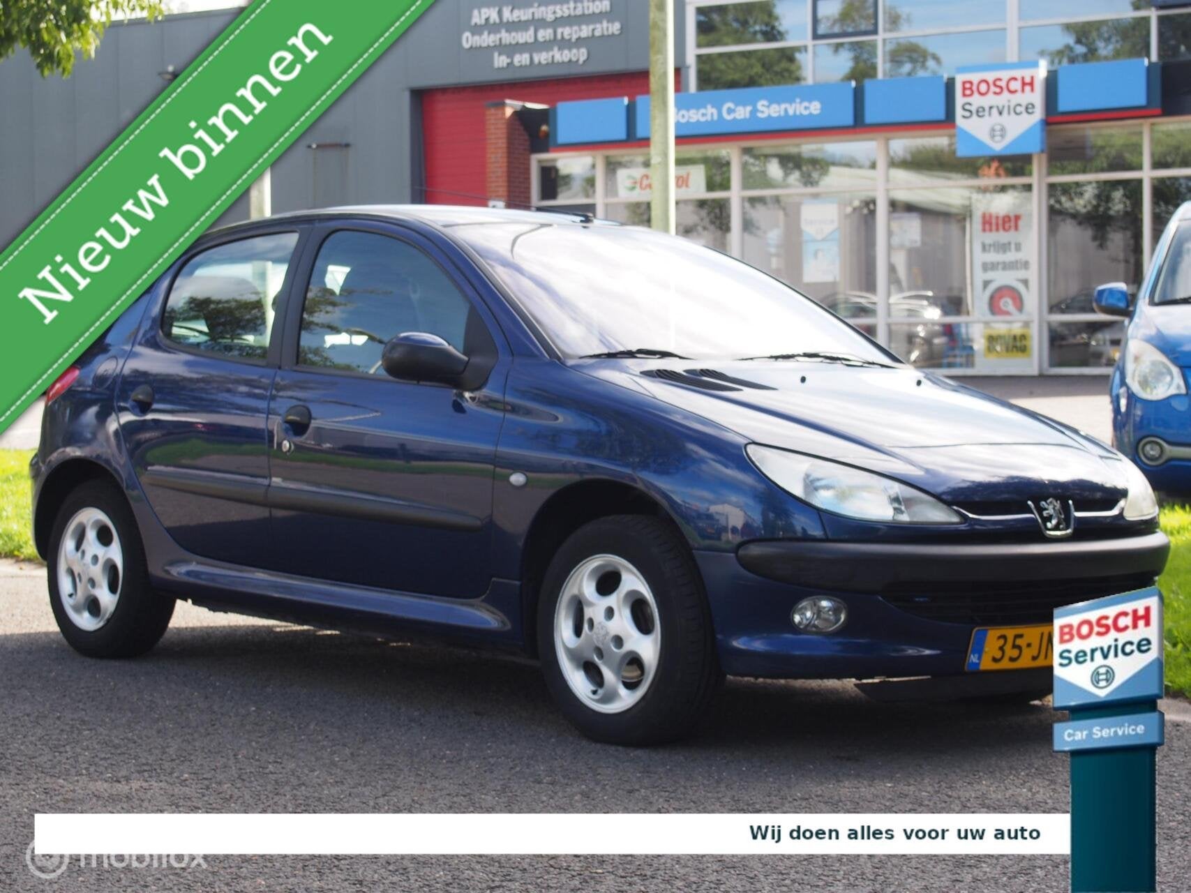 Peugeot 206 1.4 Gentry Premium, Auto's, Voorwielaandrijving, 4 cilinders, Blauw, Origineel Nederlands