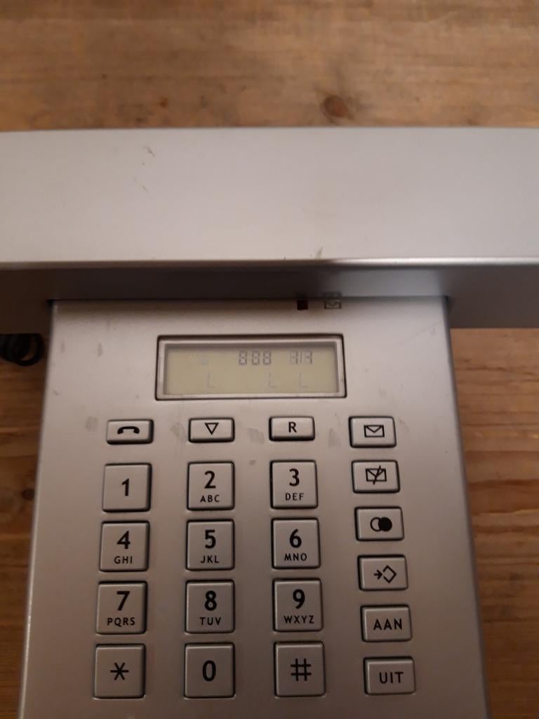Jan des bouvrie kubus telefoon titan silver, Ophalen of Verzenden