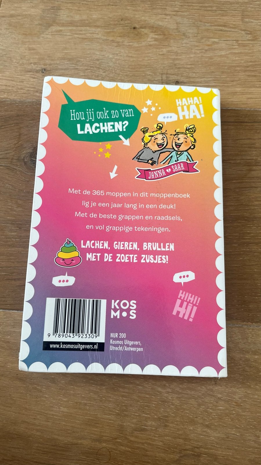 De Zoete Zusjes Moppenboek - Janna & Saar, Ophalen of Verzenden, Zo goed als nieuw, Fictie algemeen