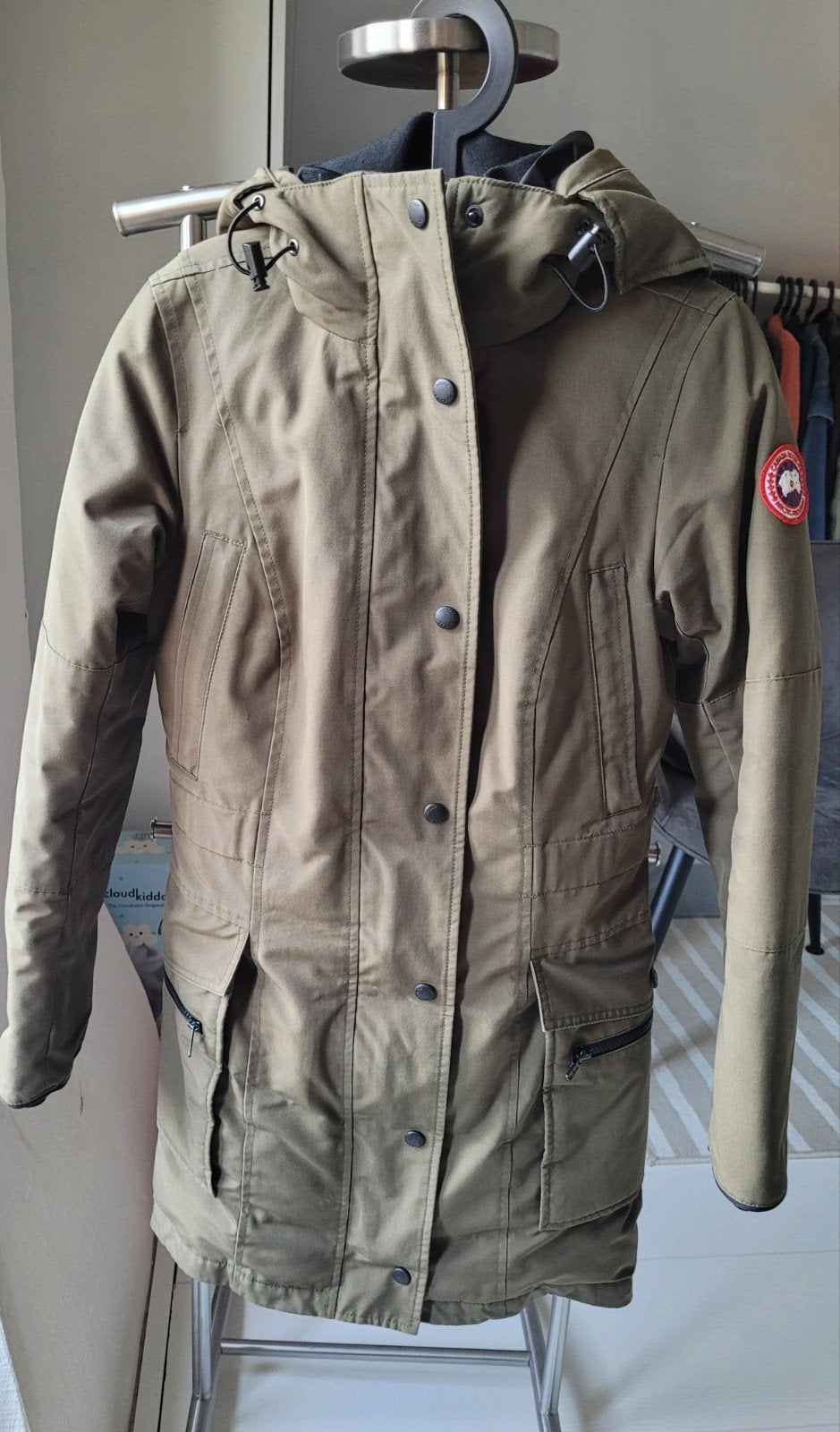 Canada Goose damesparka XS, kaki/olijfgroen, Canada Goose, Ophalen of Verzenden, Maat 34 (XS) of kleiner, Gedragen