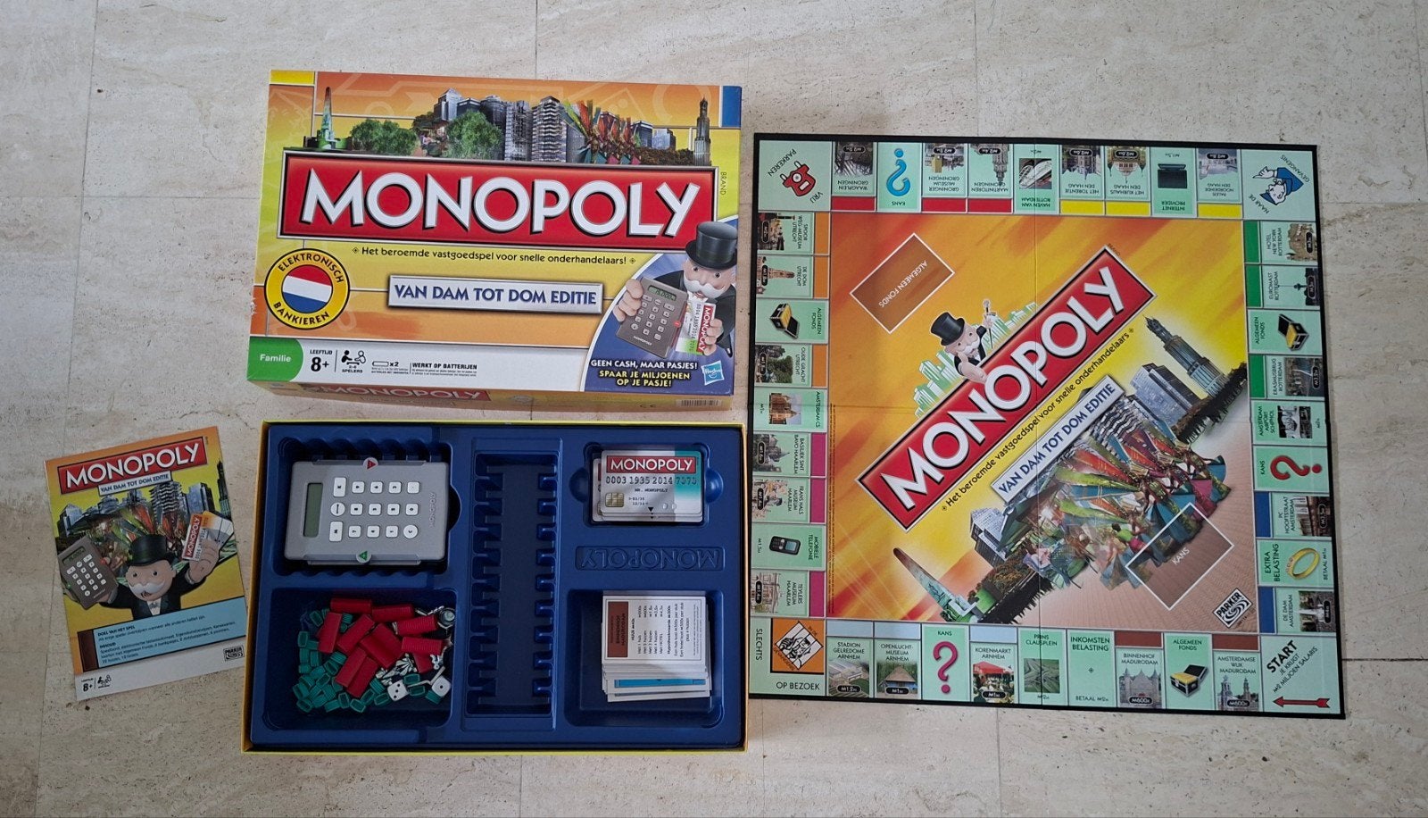Monopoly van dam tot dom editie met electronische bankpassen, Ophalen of Verzenden