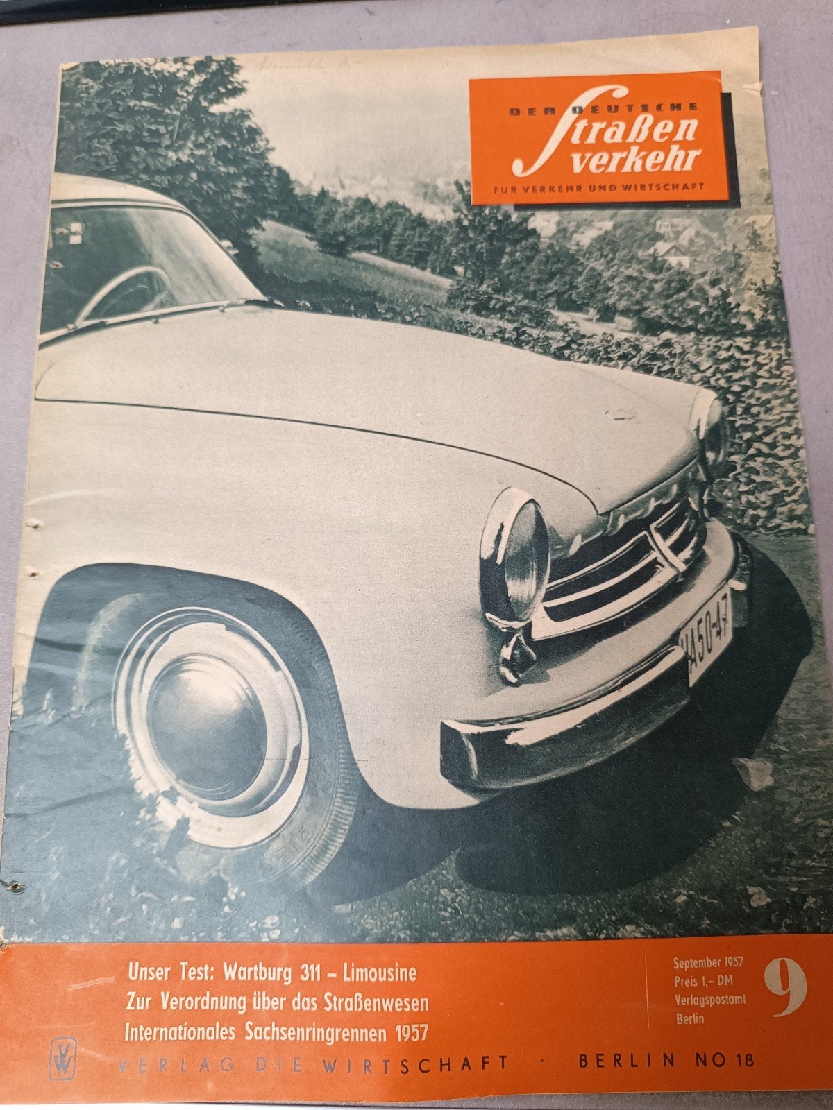 Tijdschrift 1956 Test Wartburg 311, Ophalen of Verzenden, Gelezen, Algemeen
