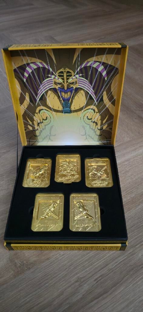Exodia the Forbidden One 24K Vergulde Ingot Set, Ophalen of Verzenden, Zo goed als nieuw