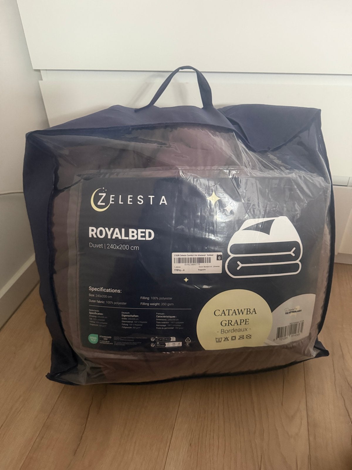 Zelesta Royalbed Dekbed - Catawba Grape - Bordeaux, Huis en Inrichting, Slaapkamer | Beddengoed, Ophalen, Paars, Deken of Dekbed
