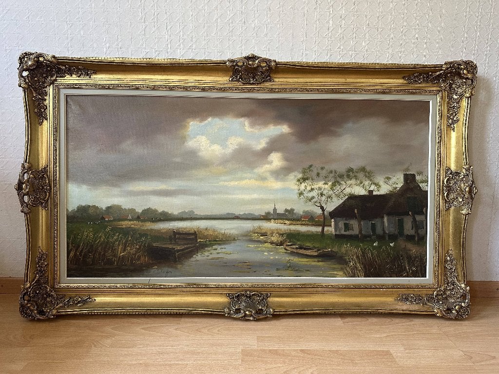 schilderij van S. Schaeffer, Ophalen, Klassiek, Landschap
