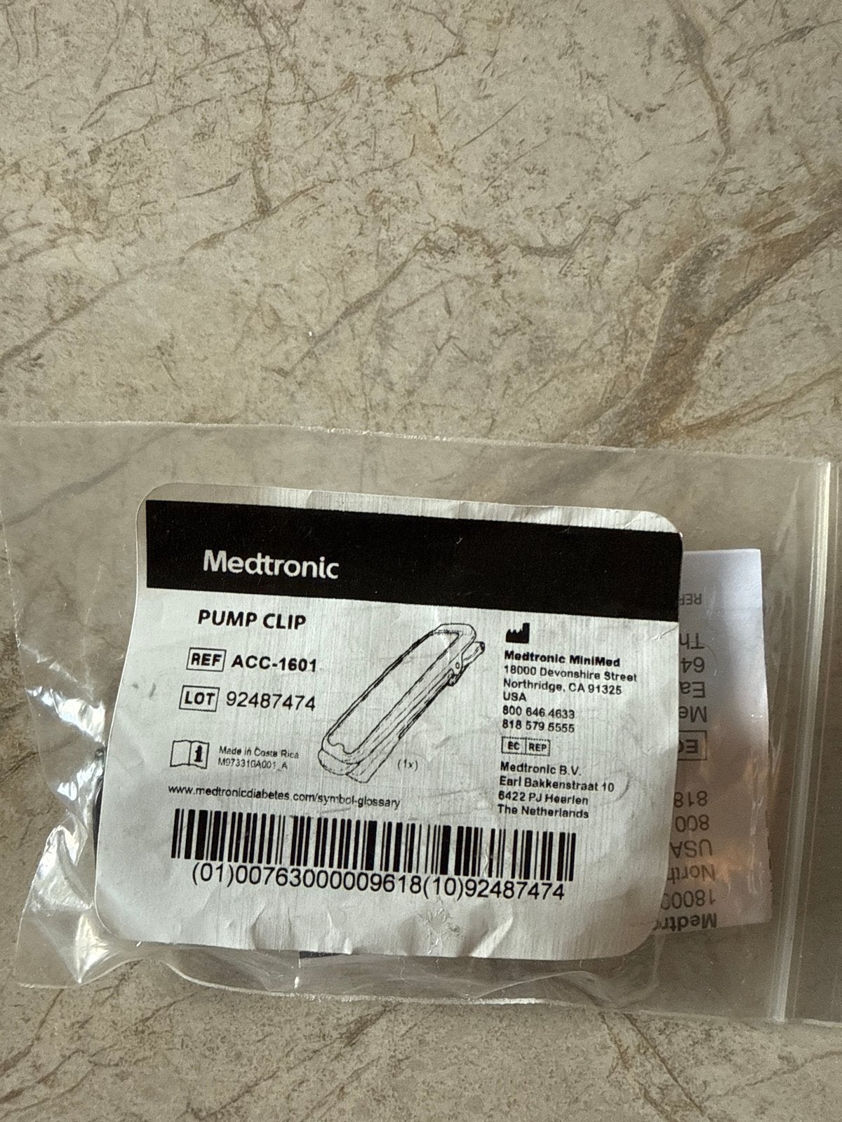 Pomp Clip Medtronic, Diversen, Verpleegmiddelen, Verzenden