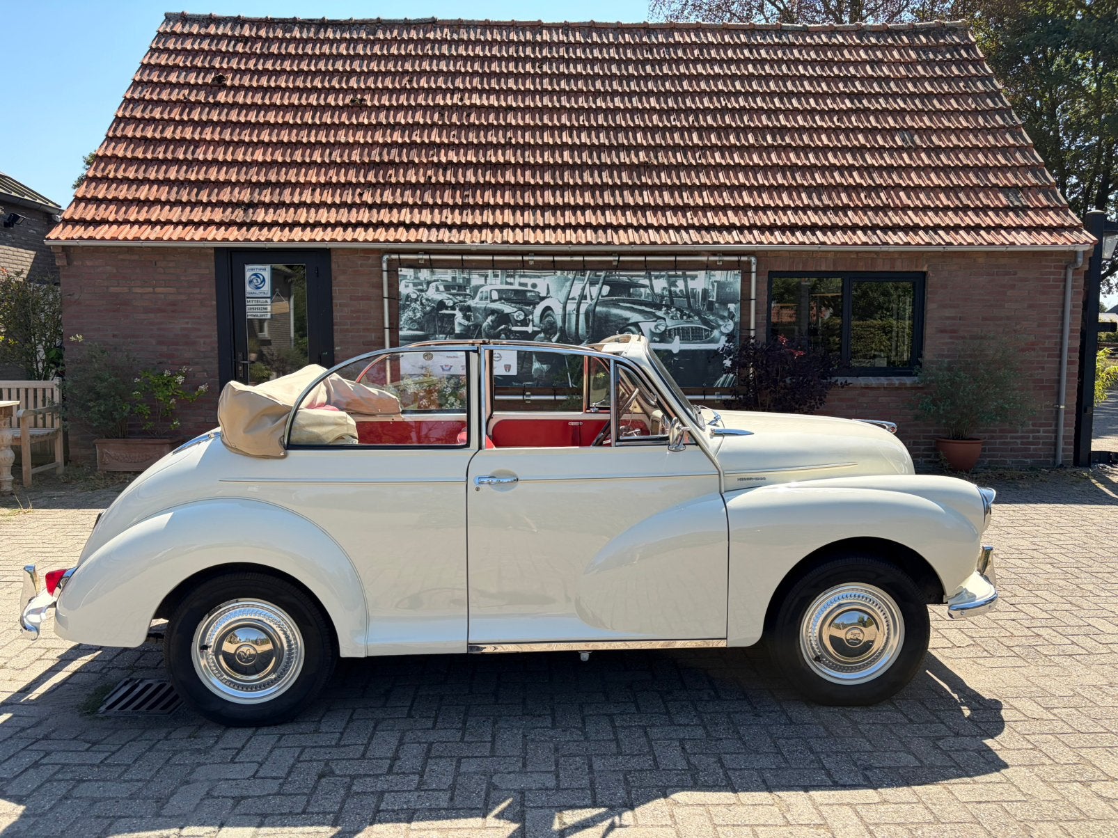 Morris Minor Open Tourer, Auto's, Oldtimers, Overige merken, Achterwielaandrijving, Cabriolet, Wit