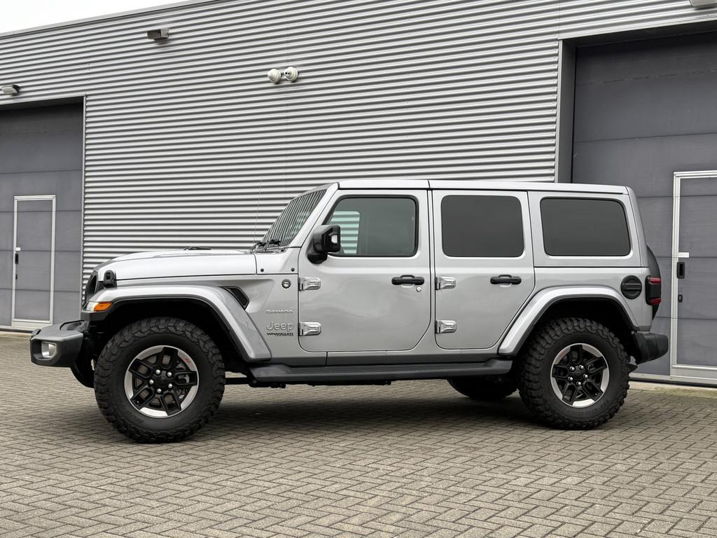 Jeep Wrangler 2.2D Sahara I Aut. I Grijs Kenteken I 12000 Km, Auto's, Bestelauto's, Gebruikt, Euro 6, 4 cilinders, Origineel Nederlands