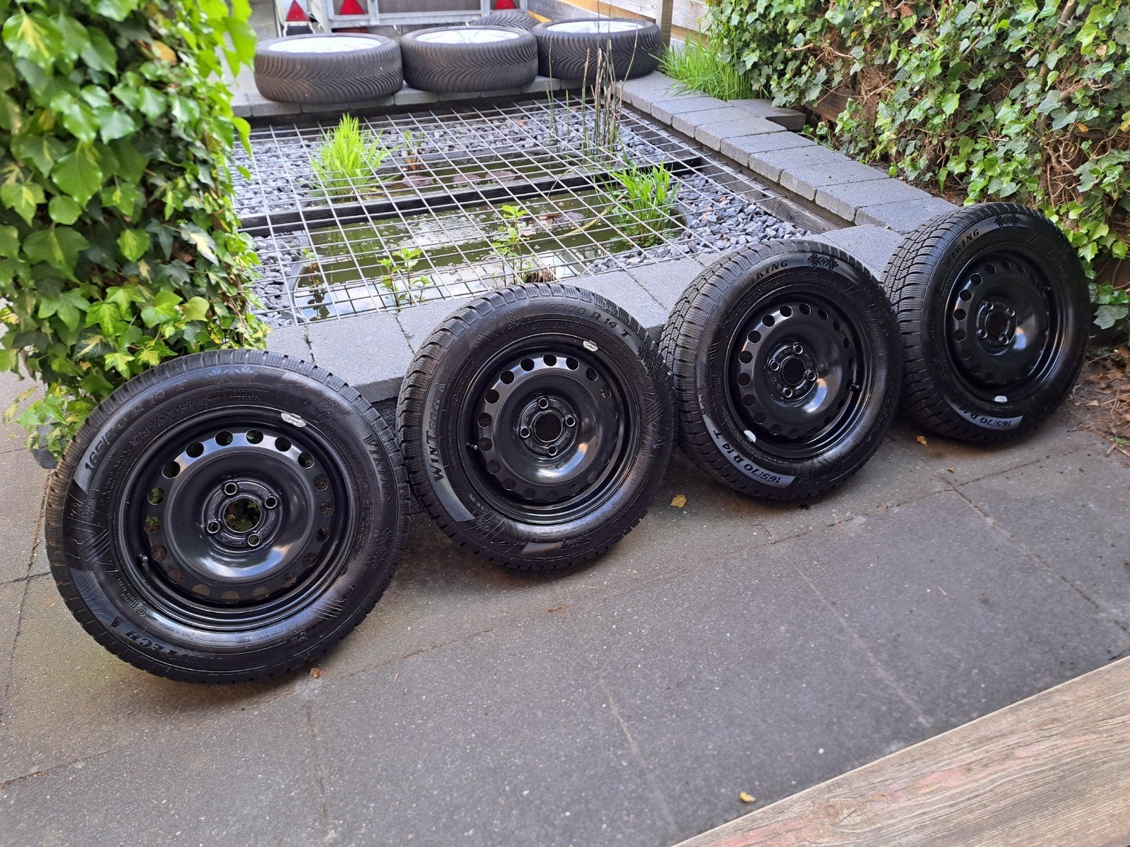 4x100 Winterbanden 7mm 14" inch VIKING VW Up Lupo Seat Mii, Ophalen, Winterbanden, Banden en Velgen
