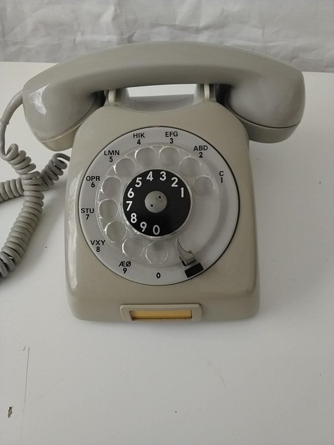 Vintage Kirk S620 Telefoon met Draaischijf - Grijs, Ophalen of Verzenden, Gebruikt, Met draaischijf