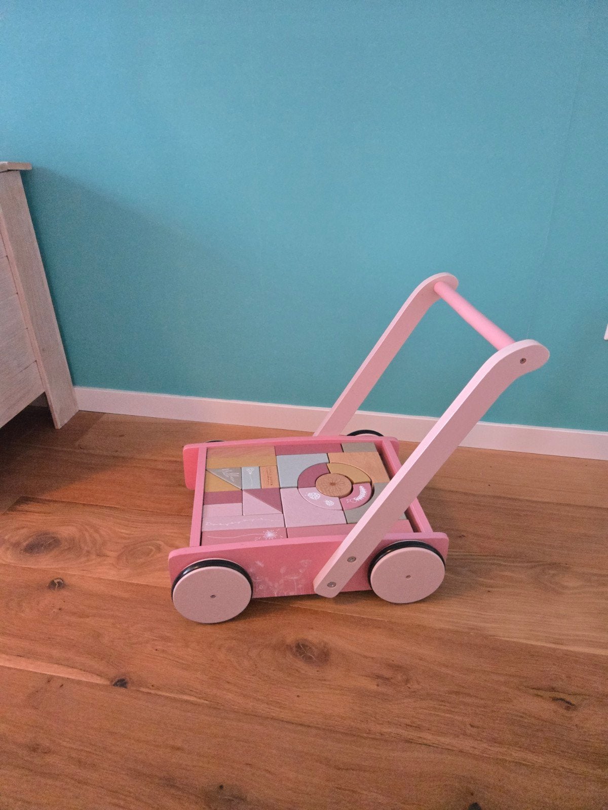 Little dutch loopwagen blokke, Ophalen, Zo goed als nieuw, Duw- of Trekspeelgoed