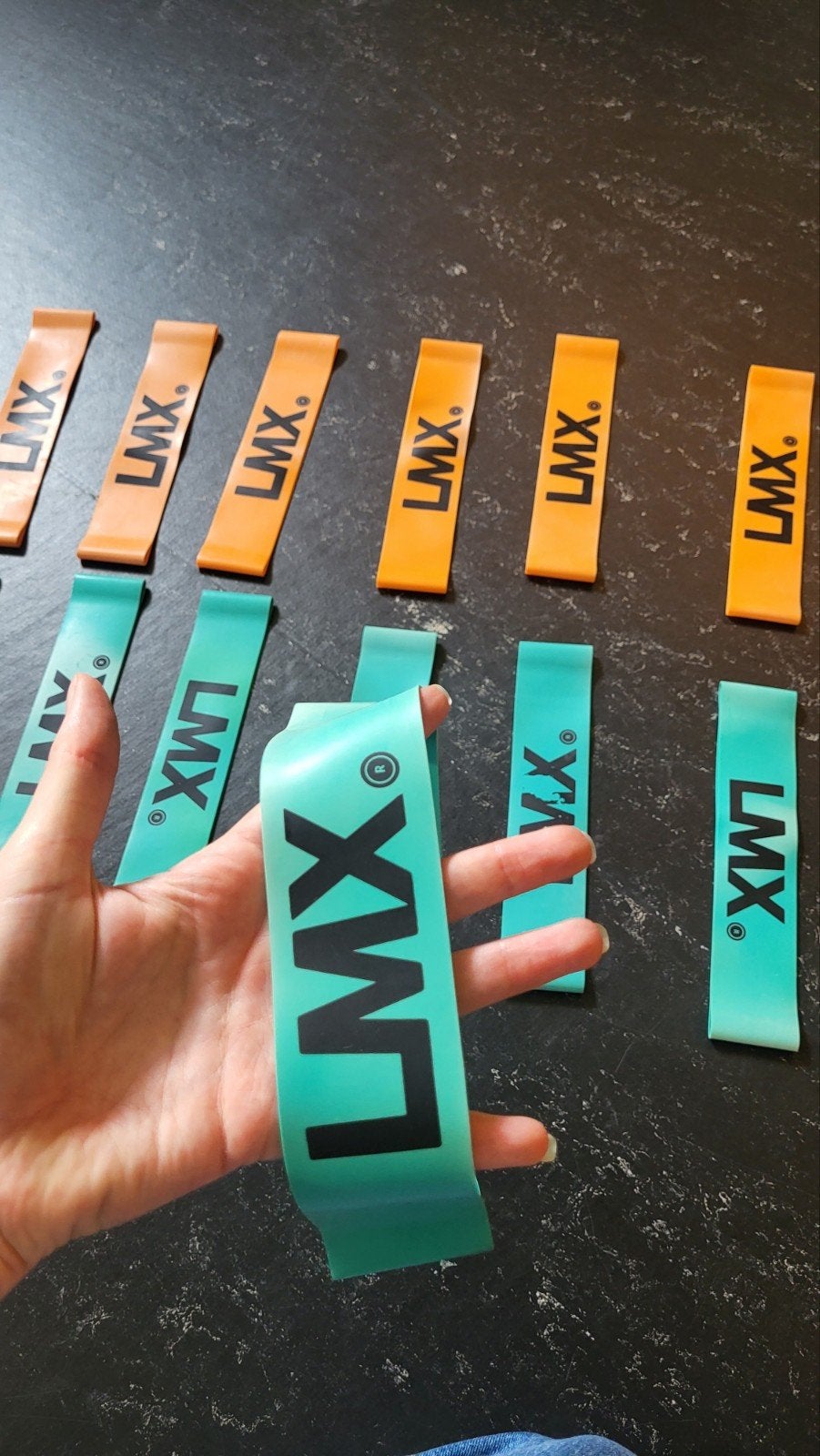 LMX. Minibands / Weerstandsbanden - Set van 12, Weerstandband, Benen, LMX., Onbekend