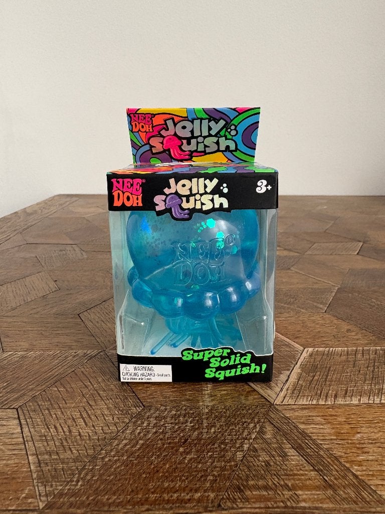 Needoh Jelly Squish Kwal Stressbal Squishy blauw, Ophalen of Verzenden, Nieuw