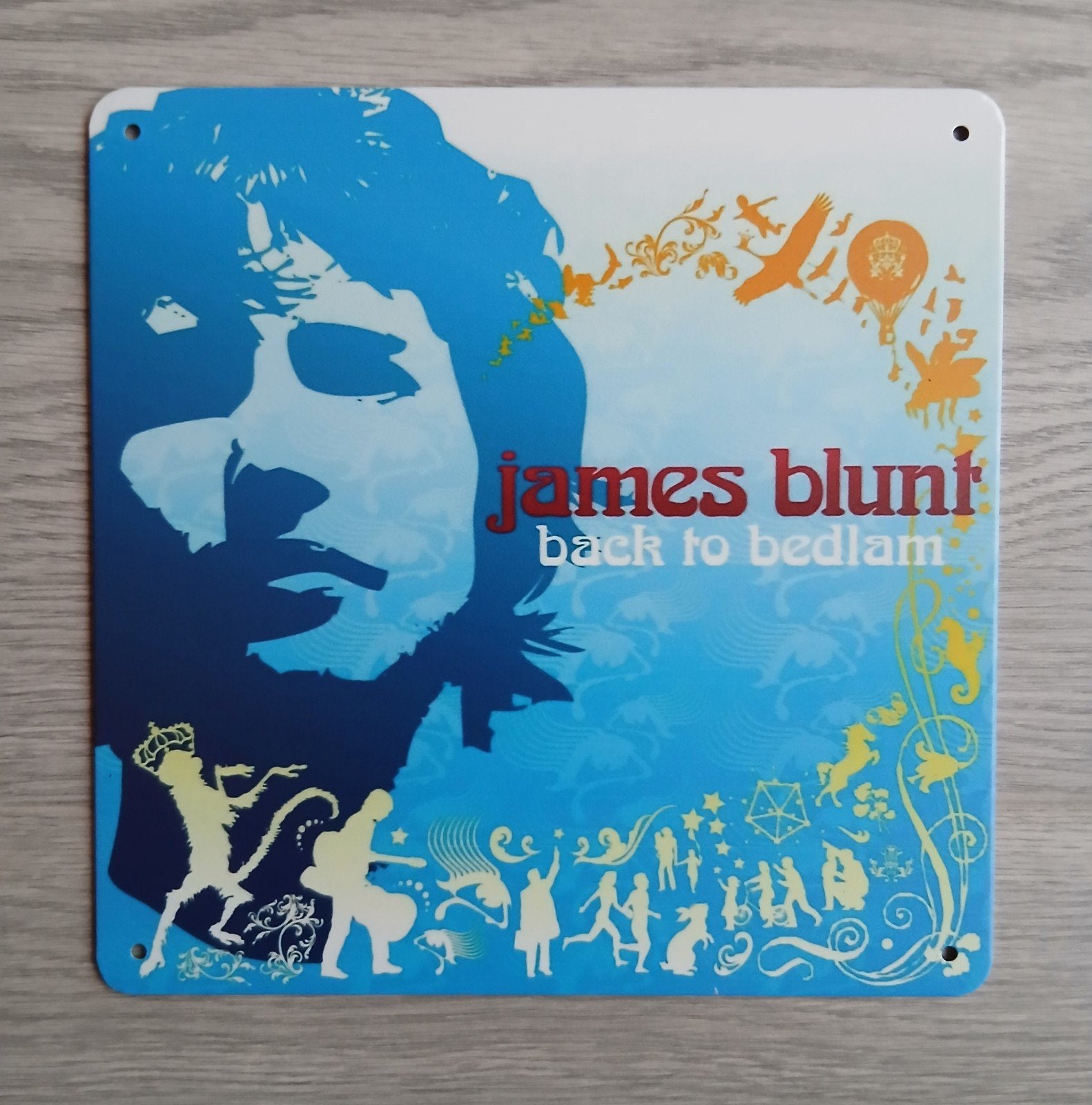 James Blunt Back To Bedlam 20x20 cm Metalen Reclamebord, Ophalen of Verzenden, Nieuw, Poster, Artwork of Schilderij