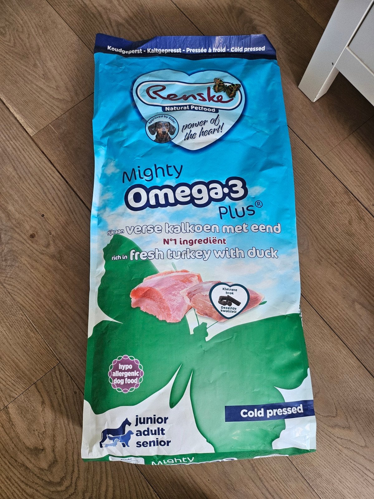12kg Renske mighty omega-3 plus hondenbrok, Ophalen, Hond