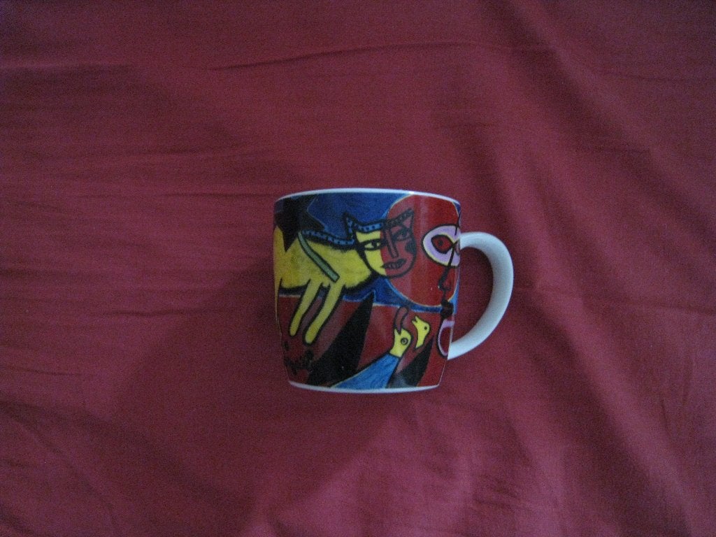 Corneille: een grote koffiebeker Decor nr. 06, Ophalen of Verzenden, Zo goed als nieuw, Overige stijlen, Kop(pen) en/of Schotel(s)