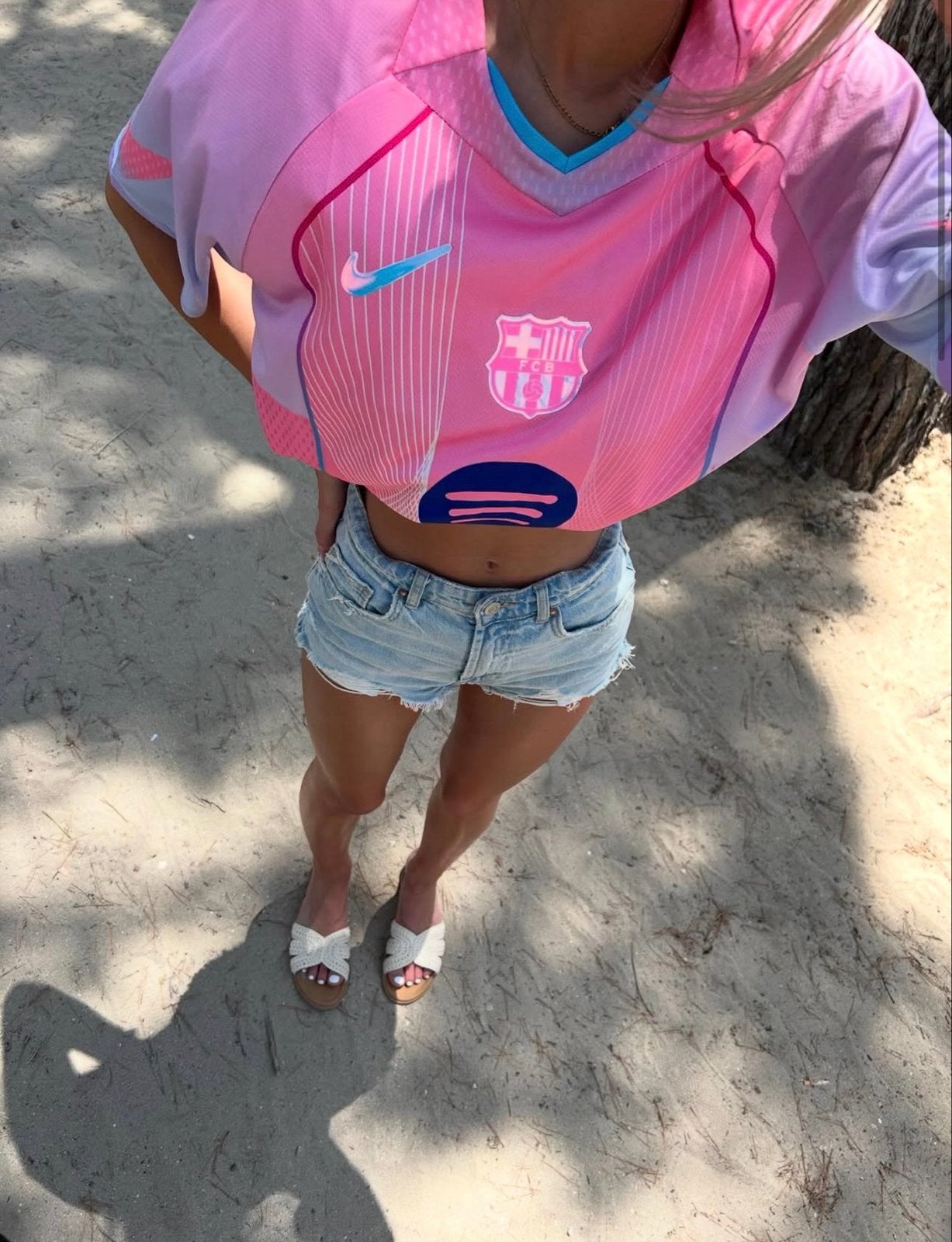 Nike FC Barcelona shirt Roze Maat L, Ophalen of Verzenden, Nieuw, Maat 52/54 (L), Roze