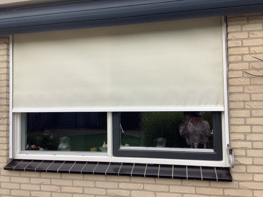 Buiten screen  crème kleurig, Ophalen of Verzenden, Gebruikt