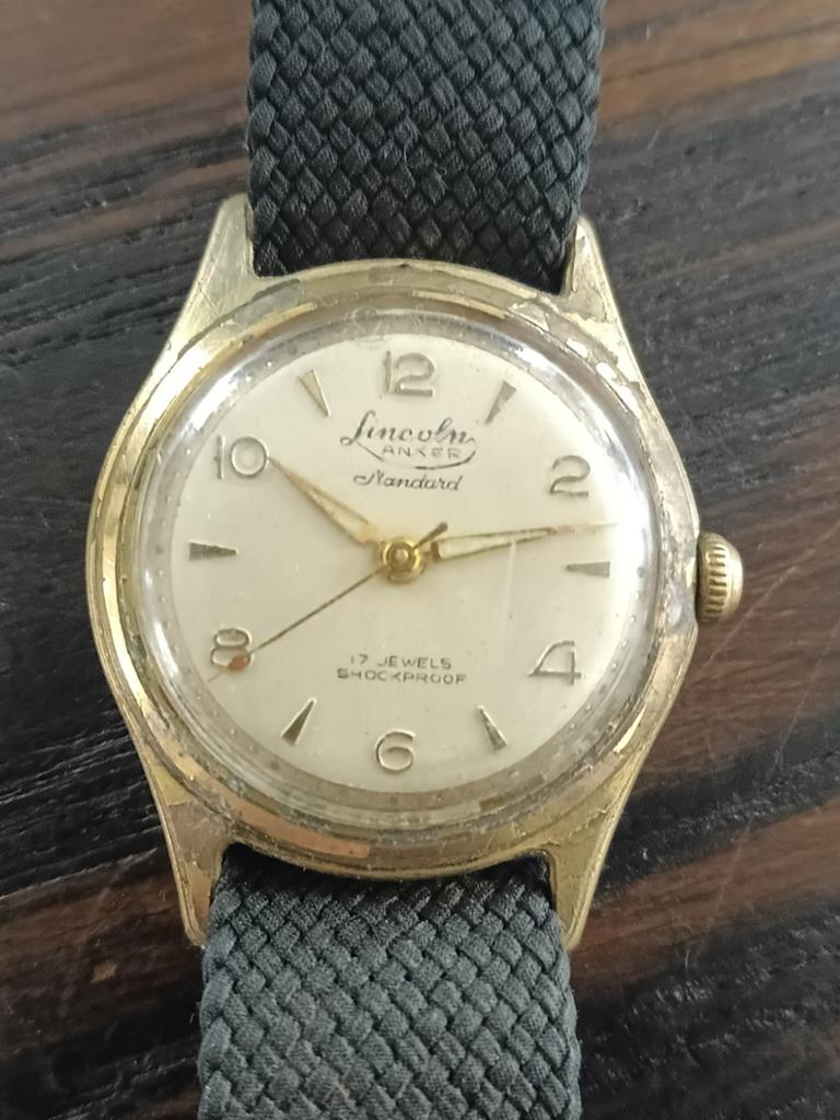 Vintage Lincoln Anker Standaard Polshorloge - 17 Jewels, Overige merken, Overige materialen, Polshorloge, 1930 tot 1960