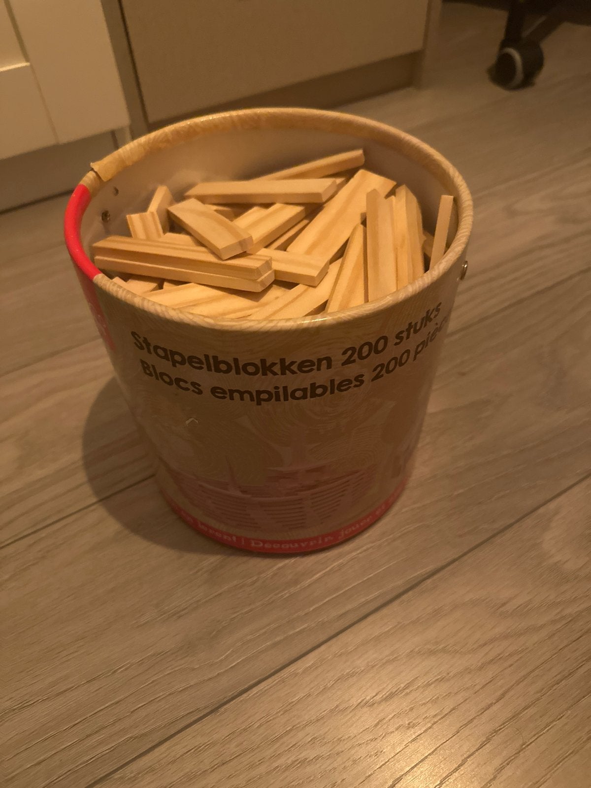 Stapelblokken 200 stuks - Houten bouwblokken, Ophalen, Gebruikt, Overige merken