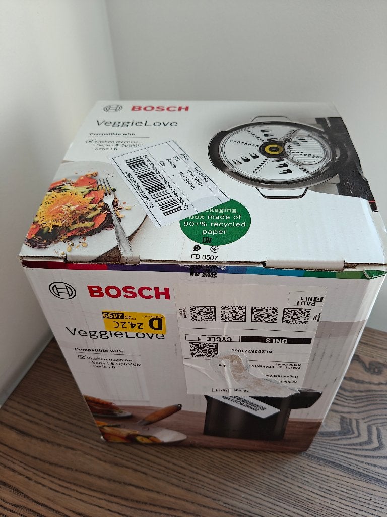 VeggieLove Set geschikt voor Bosch MUM6 keukenmachines, 4 liter of meer, Ophalen, Nieuw, 3 snelheden of meer