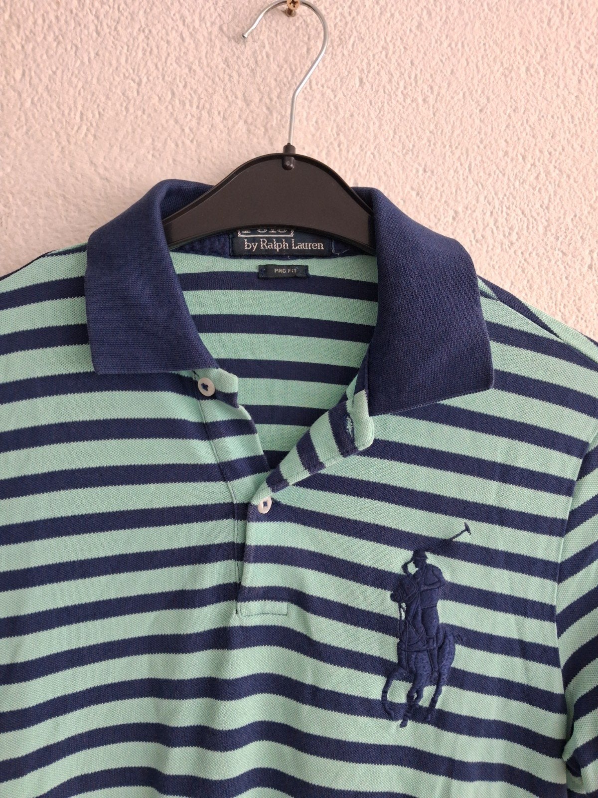 Polo Ralph Lauren gestreept poloshirt - Maat M, Kleding | Heren, Ophalen of Verzenden, Maat 48/50 (M), Blauw, Polo Ralph Lauren