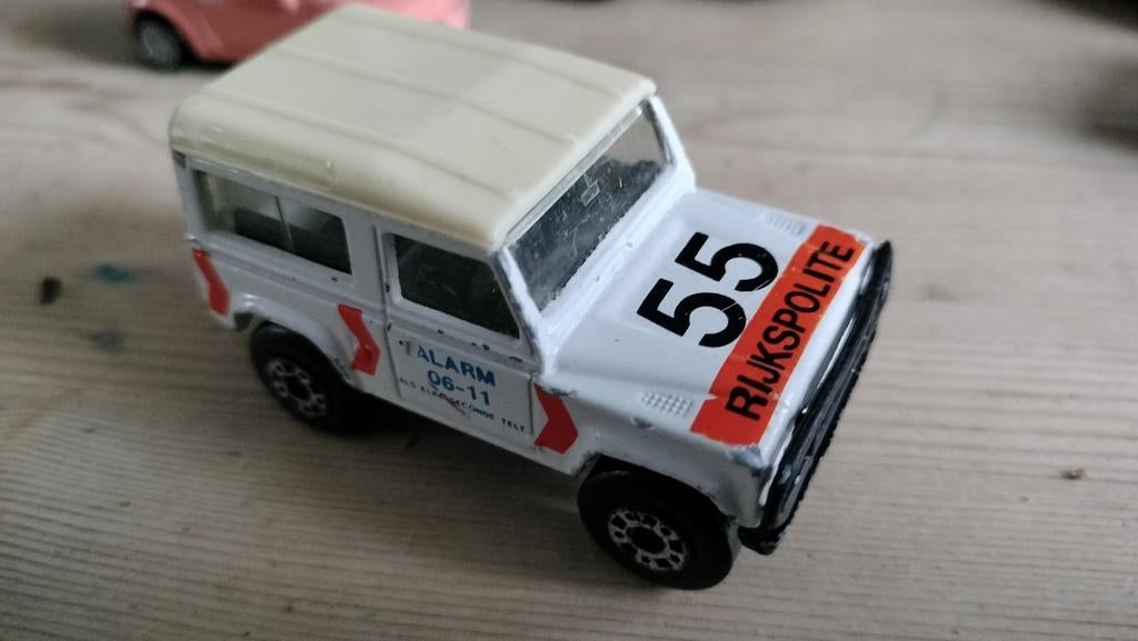 LANDROVER RIJKSPOLITIE klassieke matchbox, Ophalen of Verzenden, Zo goed als nieuw, Auto, Matchbox