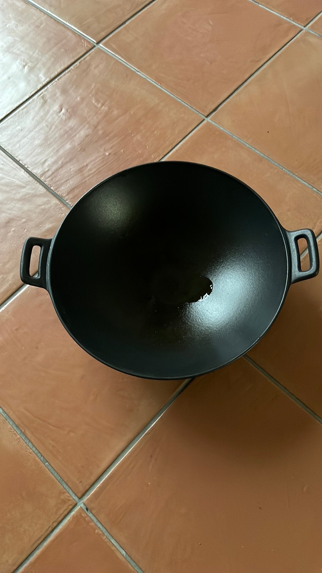 Gietijzeren Wok, Ophalen of Verzenden, Gebruikt, Gietijzer, Wok