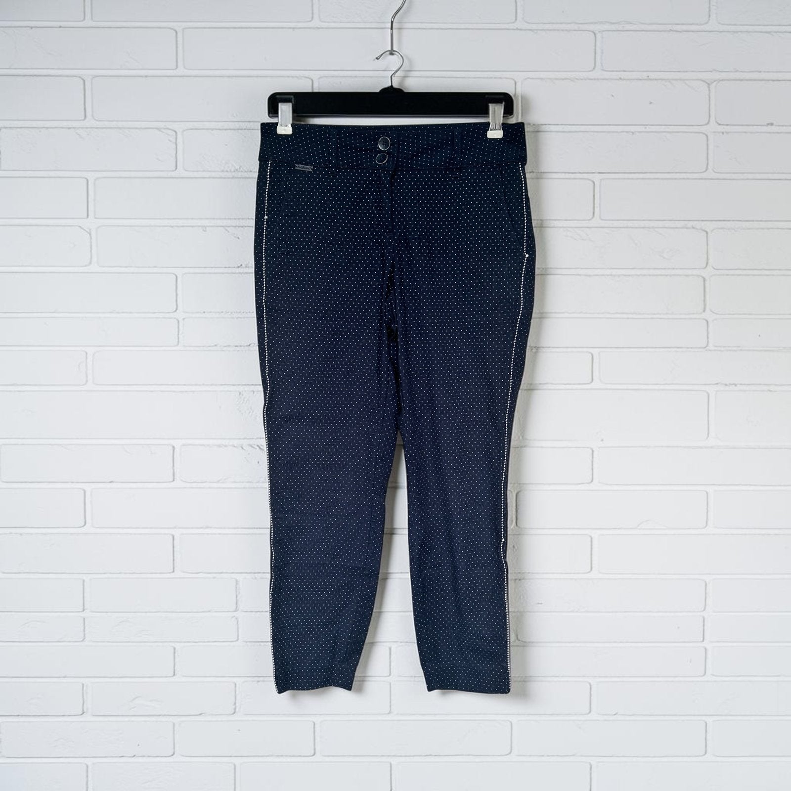Red Button Broek Maat 38 Donkerblauw Wit Polkadots Diana Dot, Maat 38/40 (M), Rb, Zo goed als nieuw, Rb