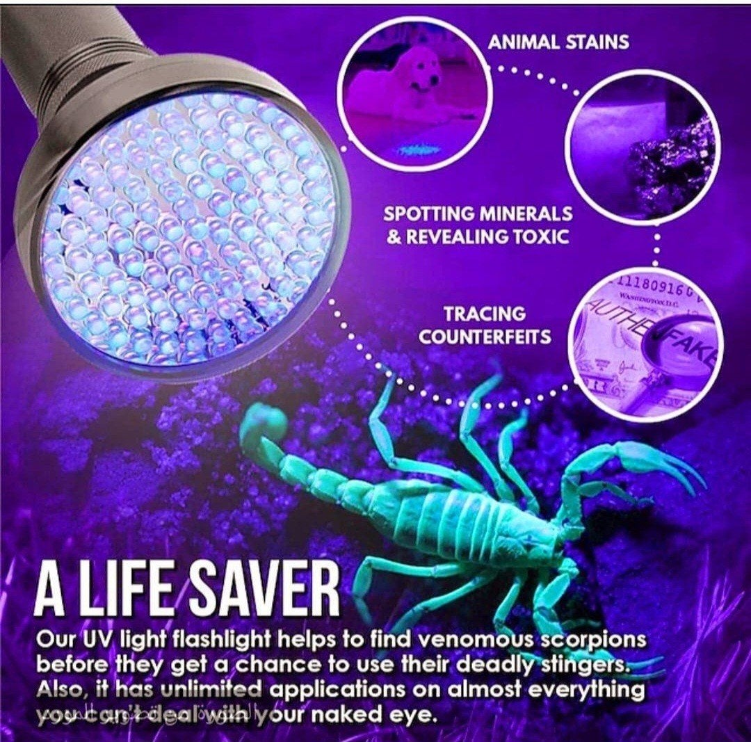 Vansky UV Zaklamp 51 LED - Detecteert Vlekken en Meer, Ophalen of Verzenden, Nieuw, Batterij