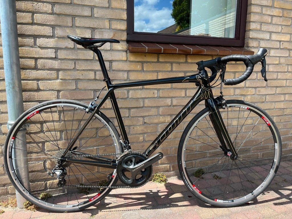 Racefiets Scott addict carbon maat 56, Fietsen en Brommers, Fietsen | Racefietsen, 28 inch, Gebruikt, Carbon, Meer dan 20 versnellingen