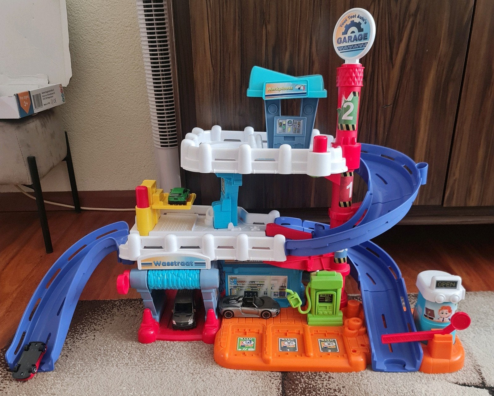 VTech Toet Toet Auto’s Pro Series Garage – Interactief Speel, Kinderen en Baby's, Ophalen, Zo goed als nieuw, Handmatig, Overige merken