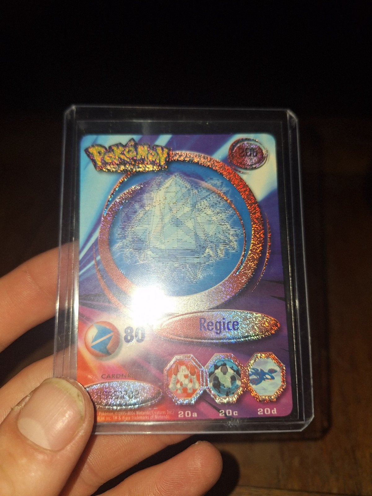 Pokémon Regice Cardone 200 Holografische Kaart, Hobby en Vrije tijd, Verzamelkaartspellen | Pokémon, Ophalen of Verzenden, Zo goed als nieuw