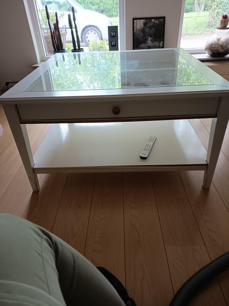 Salontafel + tv meubel, Huis en Inrichting, Tafels | Salontafels, Ophalen, Gebruikt, 50 tot 100 cm, Minder dan 50 cm