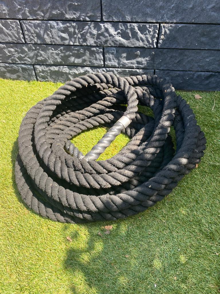 Functionele Battlerope - Krachttraining & Cardio, Sport en Fitness, Fitnessmaterialen, Ophalen of Verzenden, Gebruikt, Armen, Battle rope