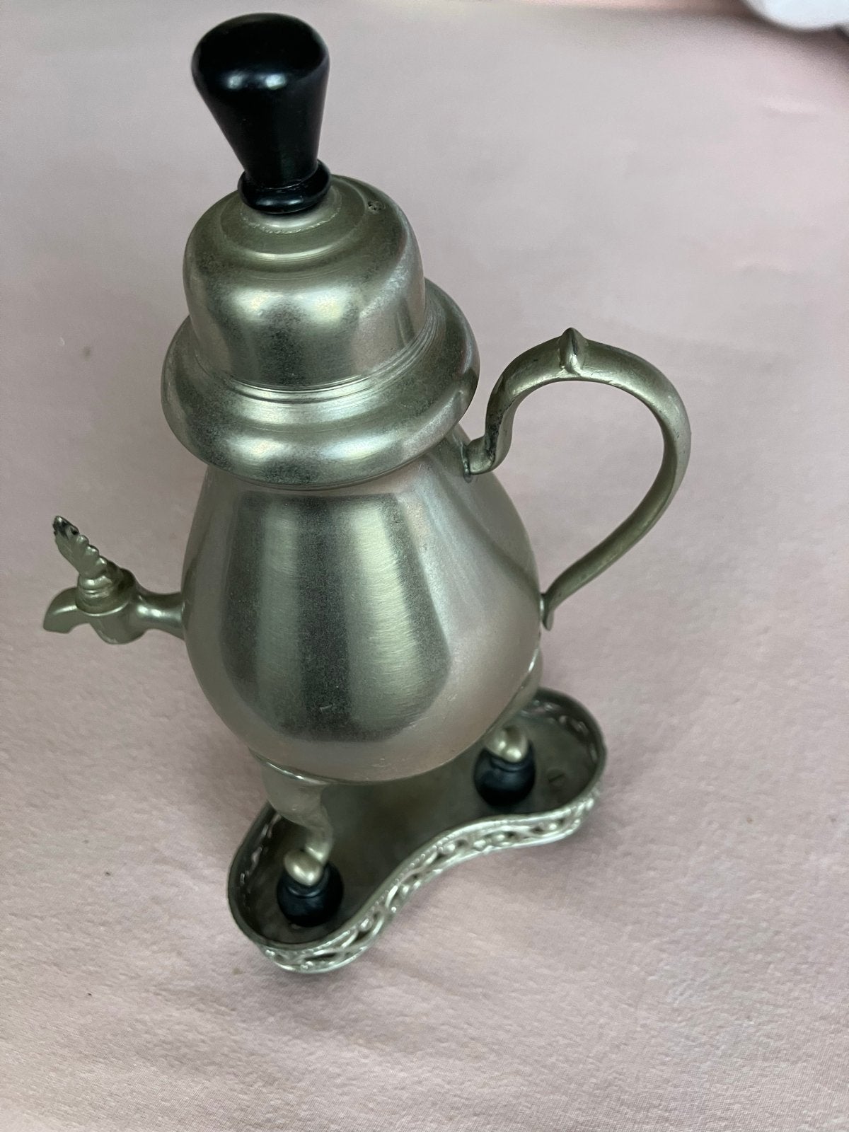 Miniatuur Kraantjeskan 25 cm - Hollandse Tin, Ophalen of Verzenden