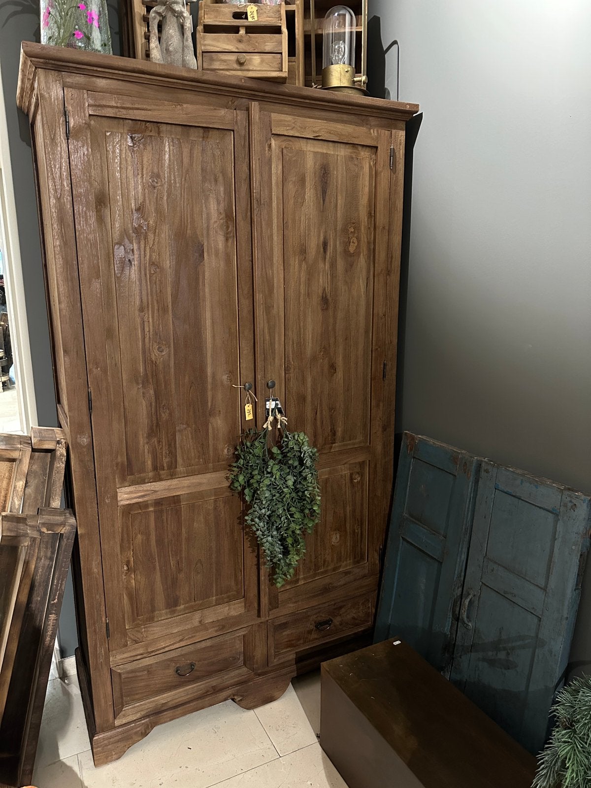 Teakhouten kast, Huis en Inrichting, Ophalen, 100 tot 150 cm, 200 cm of meer, .