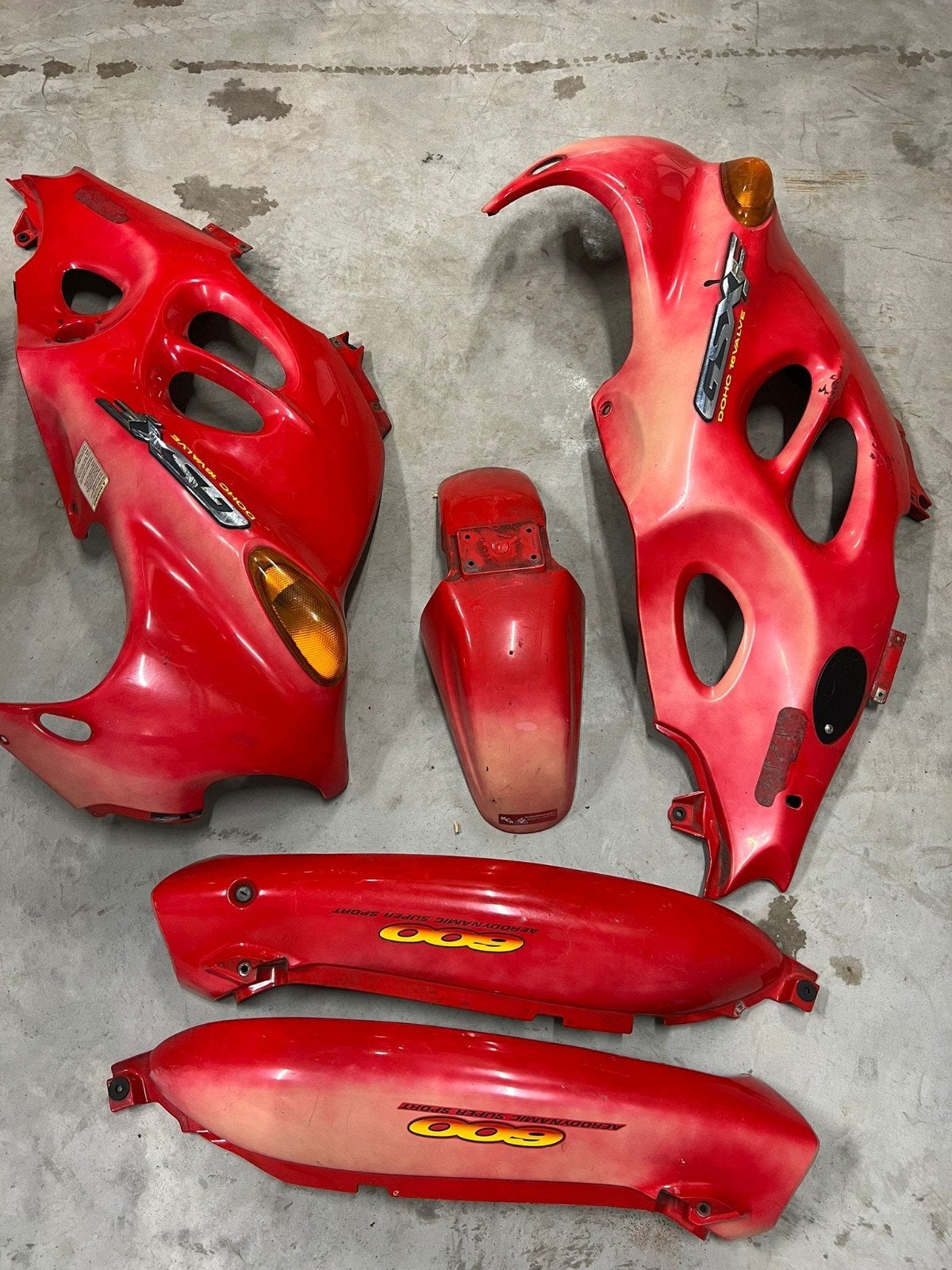 Kappenset kuip suzuki gsx 600f, Motoren, Ophalen