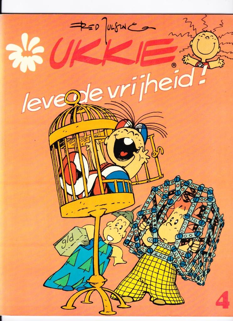 Ukkie 4 Fred Julsing Leve de vrijheid, Boeken, Eén stripboek, Ophalen of Verzenden, Gelezen