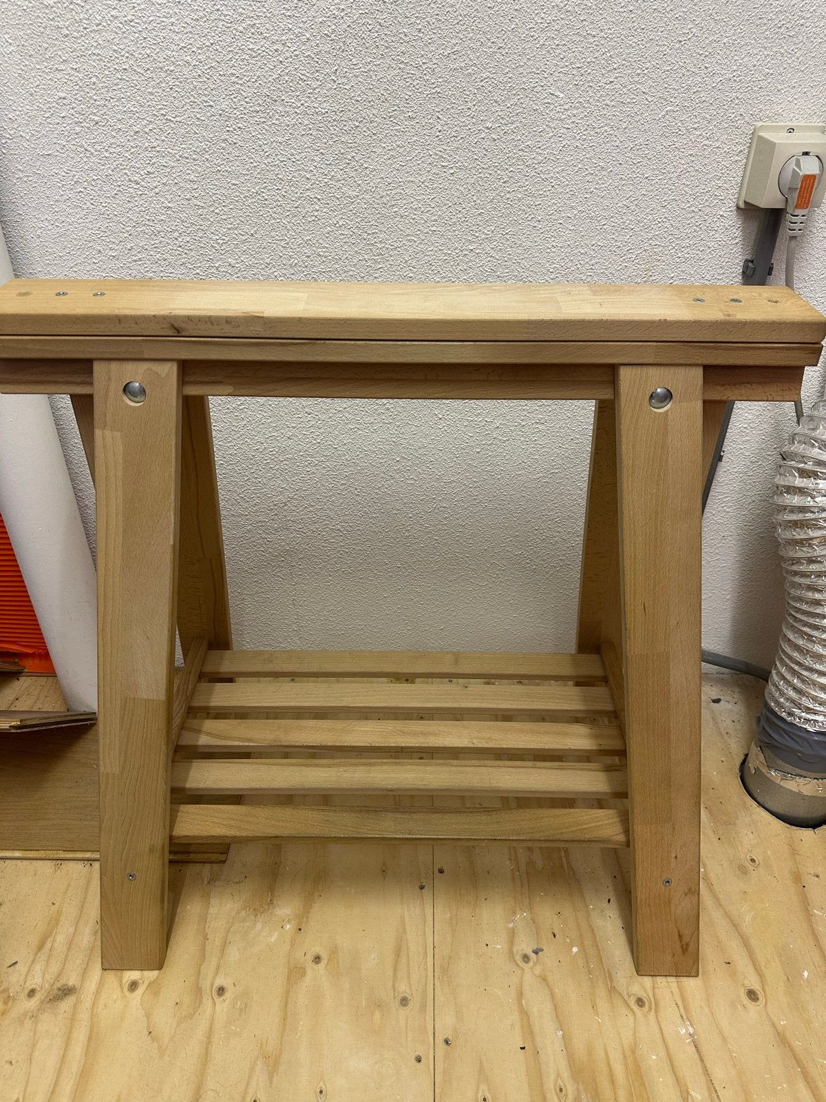 IKEA verstelbare houten schraag, werkbank, Ophalen, Gebruikt, 75 cm of meer, 60 cm of meer