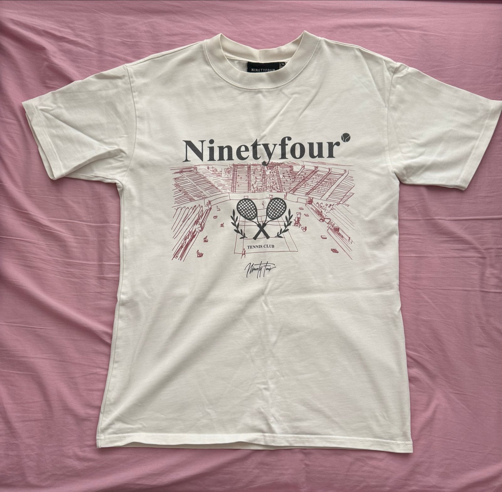 Ninetyfour Tennis Club T-shirt maat XS, Ophalen of Verzenden, Zo goed als nieuw, Wit