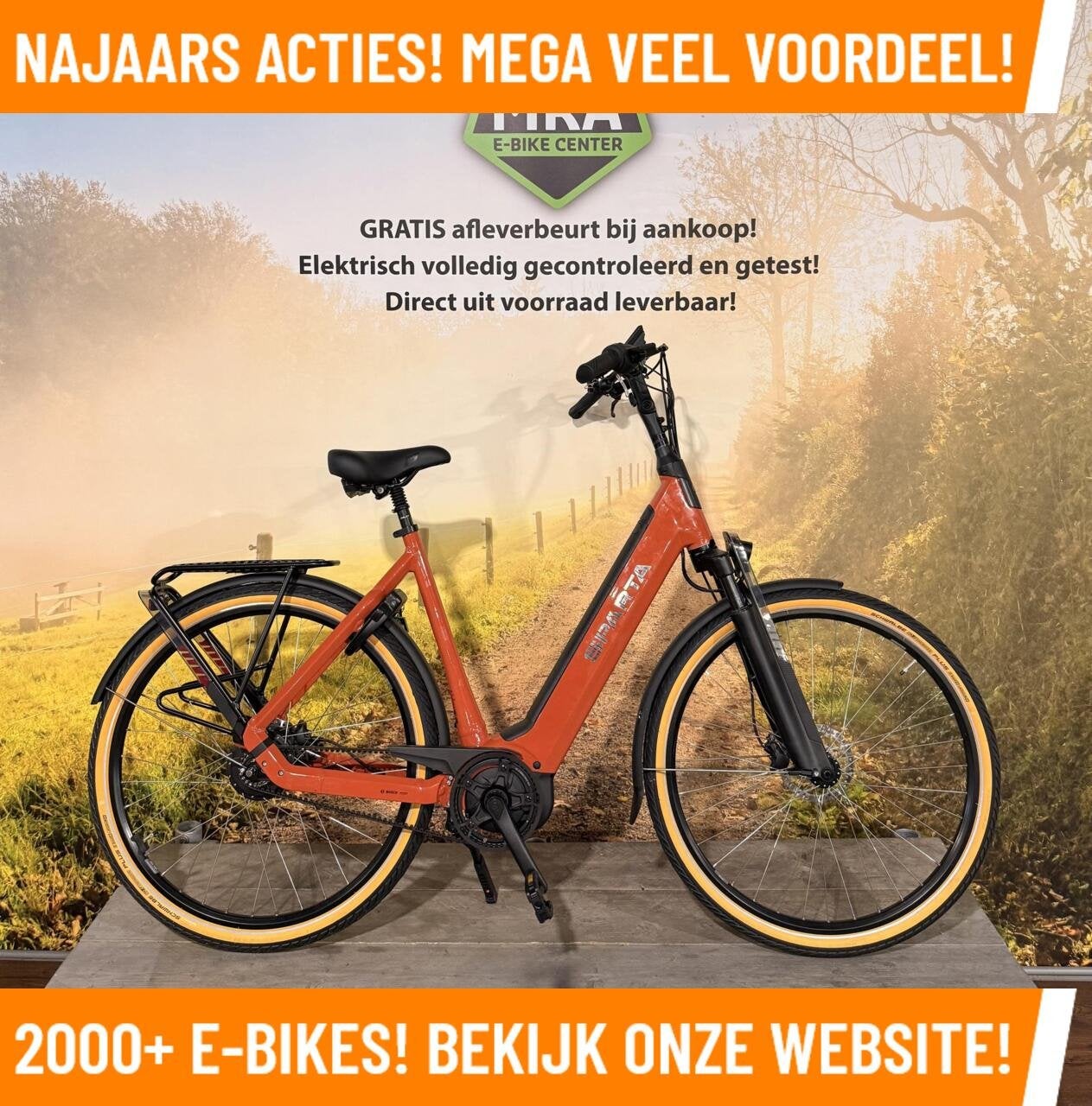 Sparta A-Shine Elektrische fiets met BOSCH midden motor!, 55 tot 59 cm, Nieuw, 50 km per accu of meer, Sparta