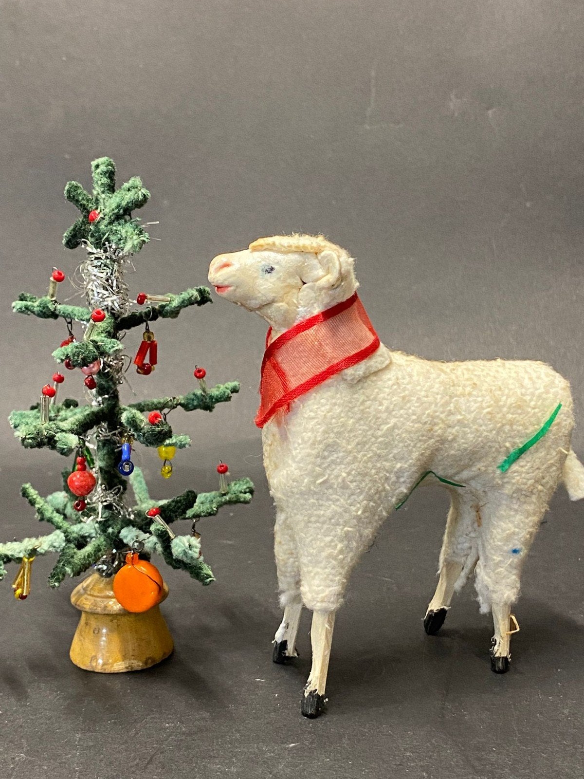 groot oud kerststal schaap, Antiek en Kunst, Verzenden